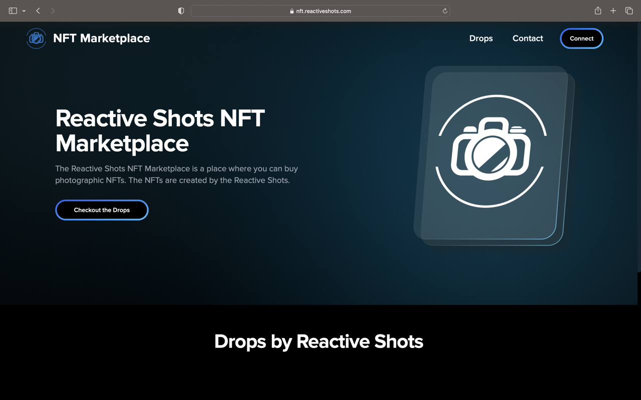Reactive Shots NFT Marketplace
